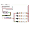 Cablu conector 1 la 4, pentru Banda LED 2835 24v Digital max 100m