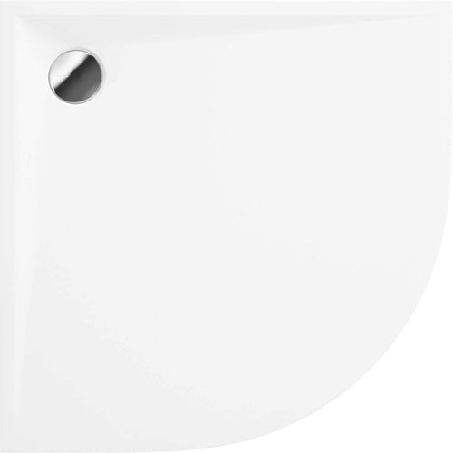 Cădiță de duș din acrilat, semicerc, 90 cm, Deante