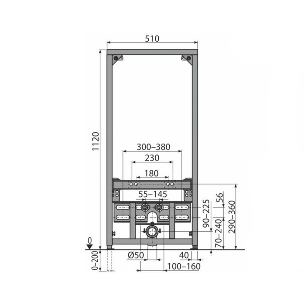 SISTEM INSTALARE PENTRU BIDEU DUOFIX 82 CM NOU CAL. I