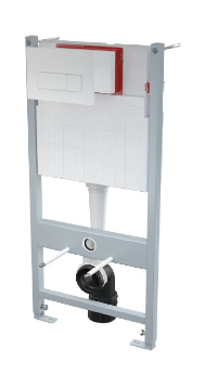 PREPACK DUOFIX DELTA CU CLAPETA DELTA50 ALBA, SET FIXARE, inclusiv TRAVERSA, SI SET FONOIZOLANT_NOU