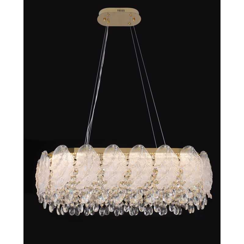 Candelabru Cristal Moderna cu LED D60cm 95W