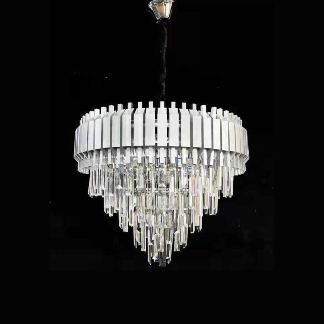 Candelabru Cristal D50 cm, cu Soclu E14