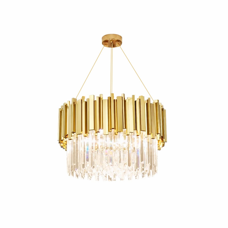 Candelabru de cristal pe lan? GOLD 7xE14/40W/230V