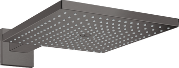 CAP DUS RAINDANCE E 300 AIR 1 JET, 300X300MM, CU PRINDERE PE PERETE CU BRAT 390MM, BRUSHED BLACK CHROME
