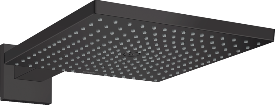 CAP DUS RAINDANCE E 300 AIR 1 JET, 300X300MM, CU PRINDERE PE PERETE CU BRAT 390MM, MATT BLACK