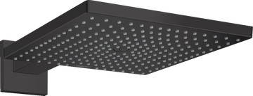 CAP DUS RAINDANCE E 300 AIR 1 JET, 300X300MM, CU PRINDERE PE PERETE CU BRAT 390MM, MATT BLACK