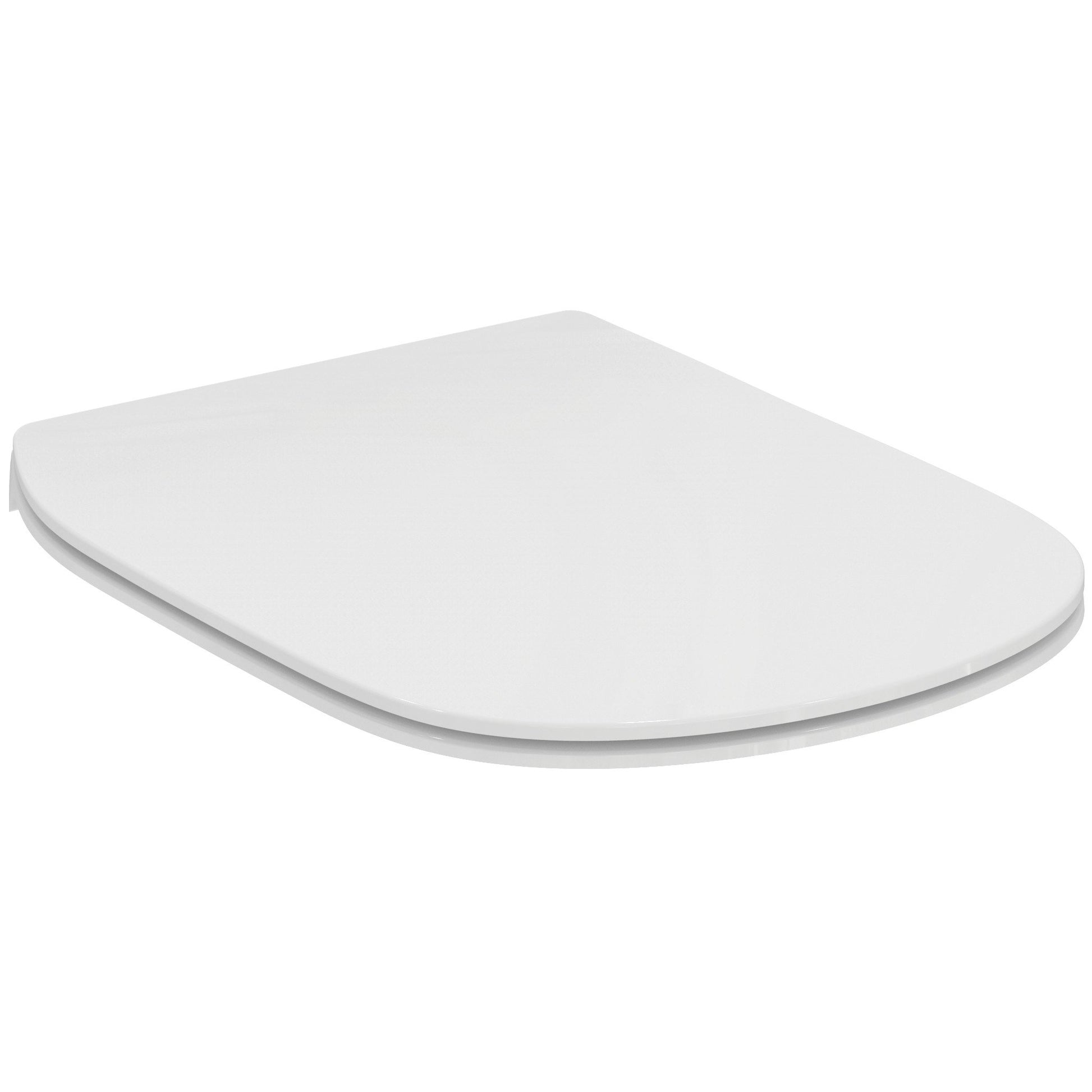 Capac wc slim Ideal Standard Tesi cu inchidere lenta pentru vas wc RimLS+