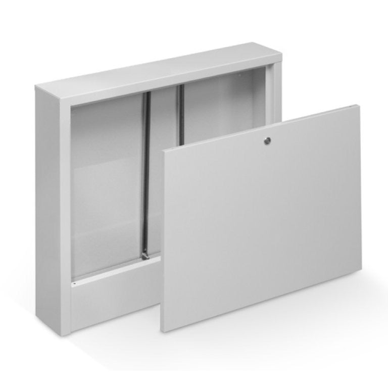 Caseta metalica pentru colectori/distribuitori, pentru incalzire in pardoseala cu agent termic, montaj pe perete, KAN-therm SNE-2, 615 x 580 x 110 mm grossmann