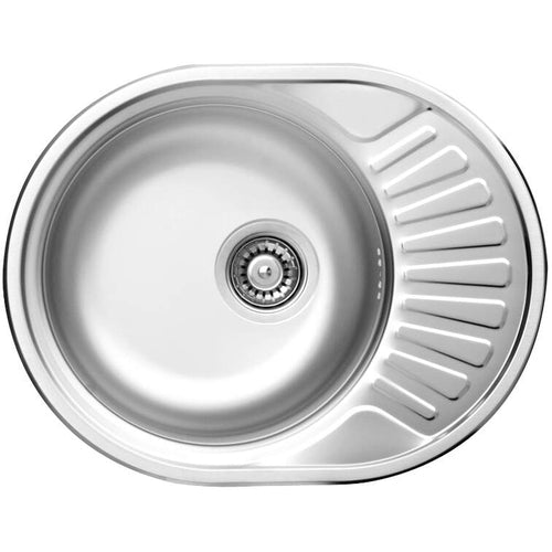 Chiuvetă din inox, 1-cuvă cu picurător, Deante