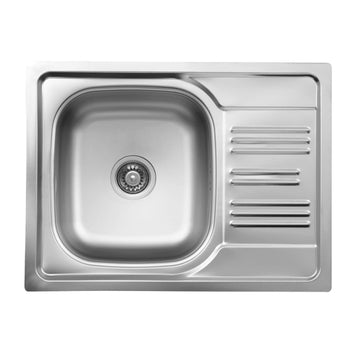 Chiuvetă din inox, 1-cuvă cu picurător, Deante