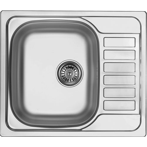 Chiuvetă din inox, 1-cuvă cu picurător, Deante