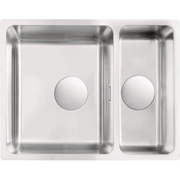 Chiuvetă din inox, 1,5-cuve, montare sub blat, Deante
