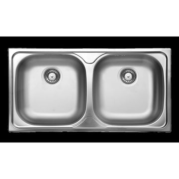Chiuvetă din inox, 2-cuve, Deante