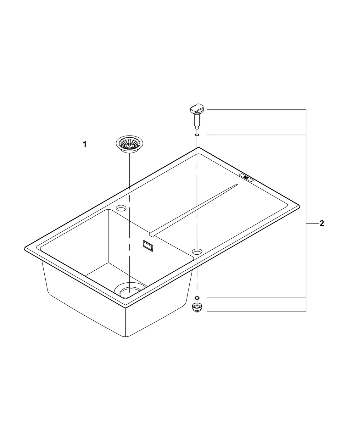 SET DUS VITALIO START 2 JET 110 MM NEGRU MAT