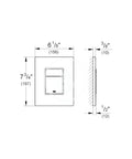 Clapeta WC Grohe Skate Cosmopolitan 38732GN0, dubla, reversibila, 156 x 197 mm, plastic, mat, auriu