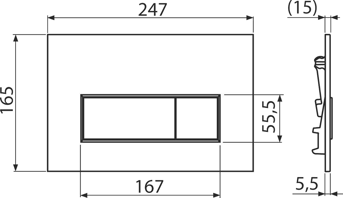 PREPACK DUOFIX DELTA NOU CU CLAPETA DELTA25 CROM, SET FIXARE SI SET FONOIZOLANT