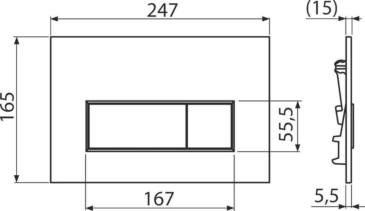 PREPACK DUOFIX DELTA NOU CU CLAPETA DELTA25 CROM, SET FIXARE SI SET FONOIZOLANT
