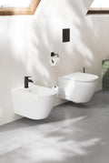 Clapeta WC Grohe Skate Cosmo, dubla, verticala, 197 x 156 mm, ABS, mat, negru, 38732KF0