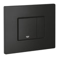 Clapeta WC Grohe Skate Cosmo, dubla, verticala, 197 x 156 mm, ABS, mat, negru, 38732KF0