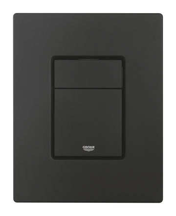 Clapeta WC Grohe Skate Cosmo, dubla, verticala, 197 x 156 mm, ABS, mat, negru, 38732KF0