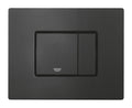 Clapeta WC Grohe Skate Cosmo, dubla, verticala, 197 x 156 mm, ABS, mat, negru, 38732KF0