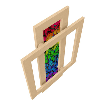 Calorifer decorativ colorat 600/900 mm COMBI GLASS (include kit de instalare)