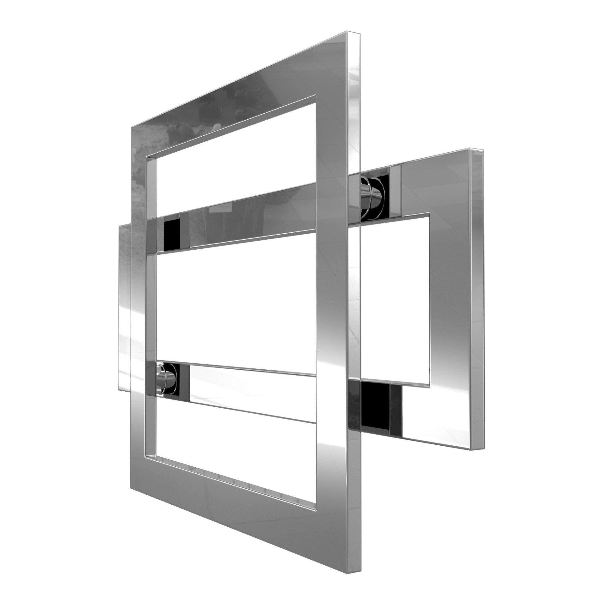 Calorifer decorativ cromat 900/600 mm COMBI (include kit de instalare)