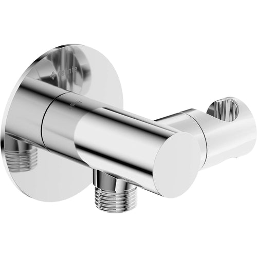 Cot conector pentru furtun, rotund, cu mâner pentru dușul de mână, Deante