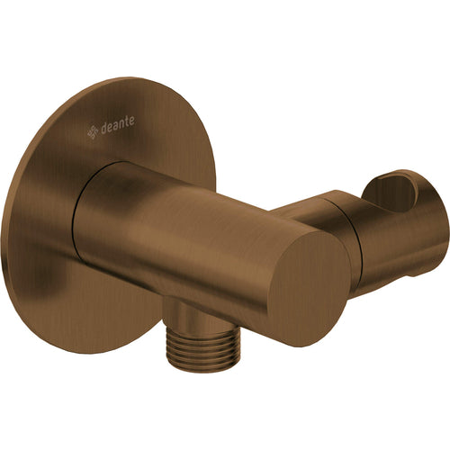 Cot conector pentru furtun, rotund, cu mâner pentru dușul de mână, Deante