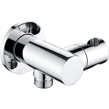 Cot conector pentru furtun, rotund, cu mâner pentru dușul de mână, Deante