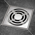 Sifon de pardoseala Tece drainpoint,105 x 105 mm, iesire laterala Dn 50, extra plat cu flansa universala, 3601100 grossmann