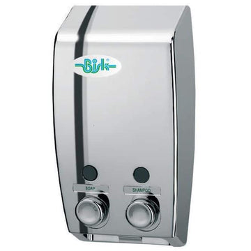 DOZATOR SAPUN LICHID DUBLU BISK 2 X 400 ML CROM