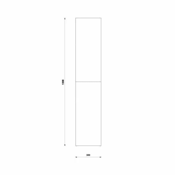 COLOANA DAILY 150X30 CM DOUA USI,STEJAR RUSTIC