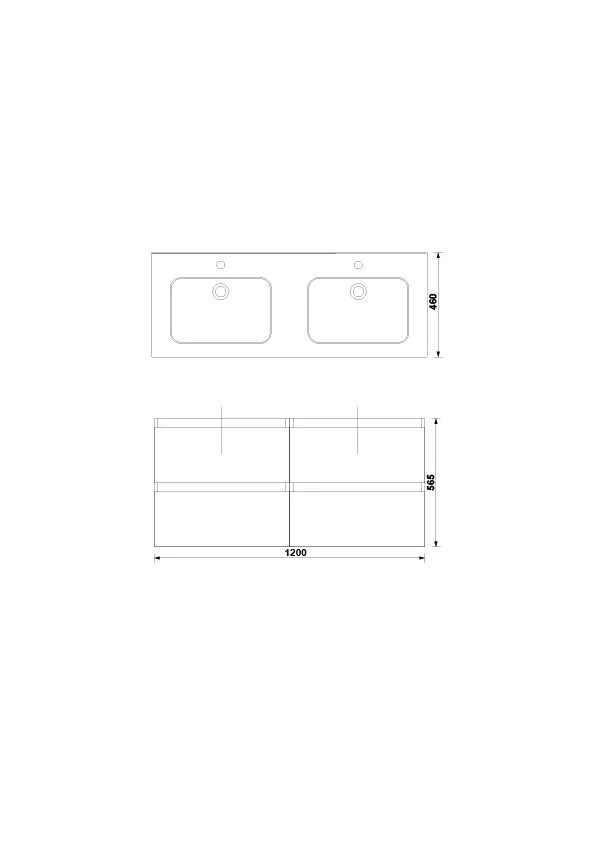 MOBILIER DAILY 120X46X56.5 STEJAR RUSTIC, 4 SERTARE,CU LAVOAR