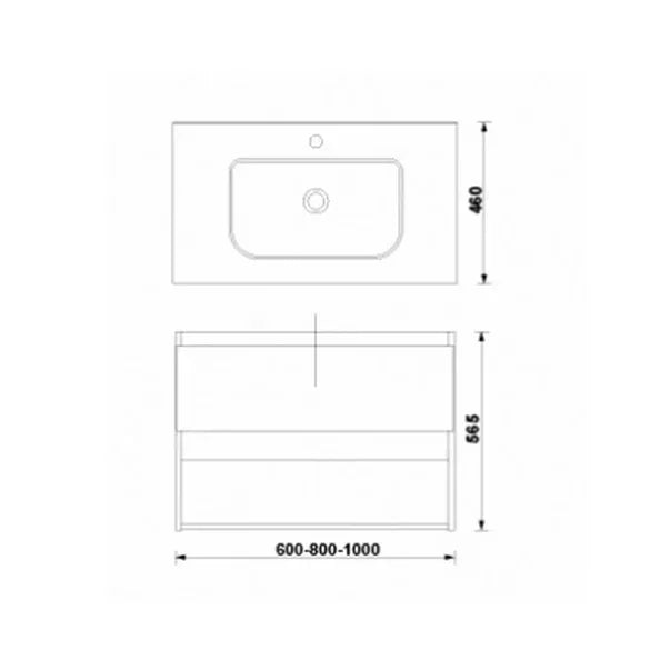 MOBILIER DAILY 80X46X56.5 GALET LUCIOS,1 SERTAR+RAFT,CU LAVOAR