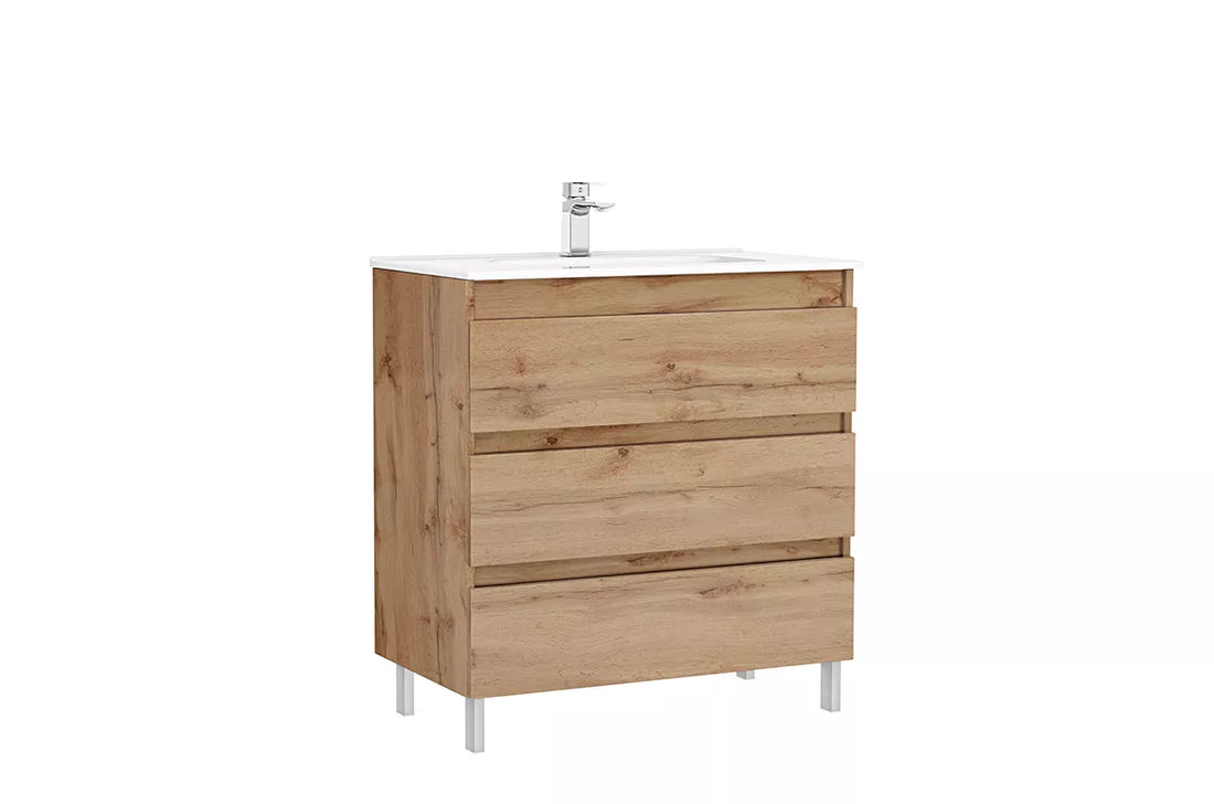 MOBILIER DAILY STATIV 80X46X56.5 STEJAR RUSTIC,3 SERTARE,CU LAVOAR
