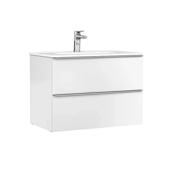 MOBILIER SHONA 80X46X56.5 ALB MAT,2 SERTARE,CU LAVOAR KLEA