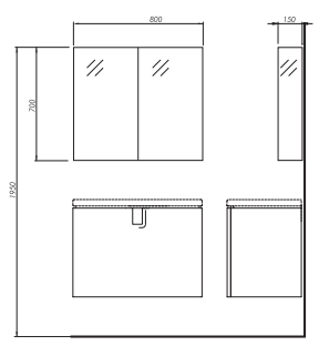 OGLINDA S 80X70 REVERSIBILA