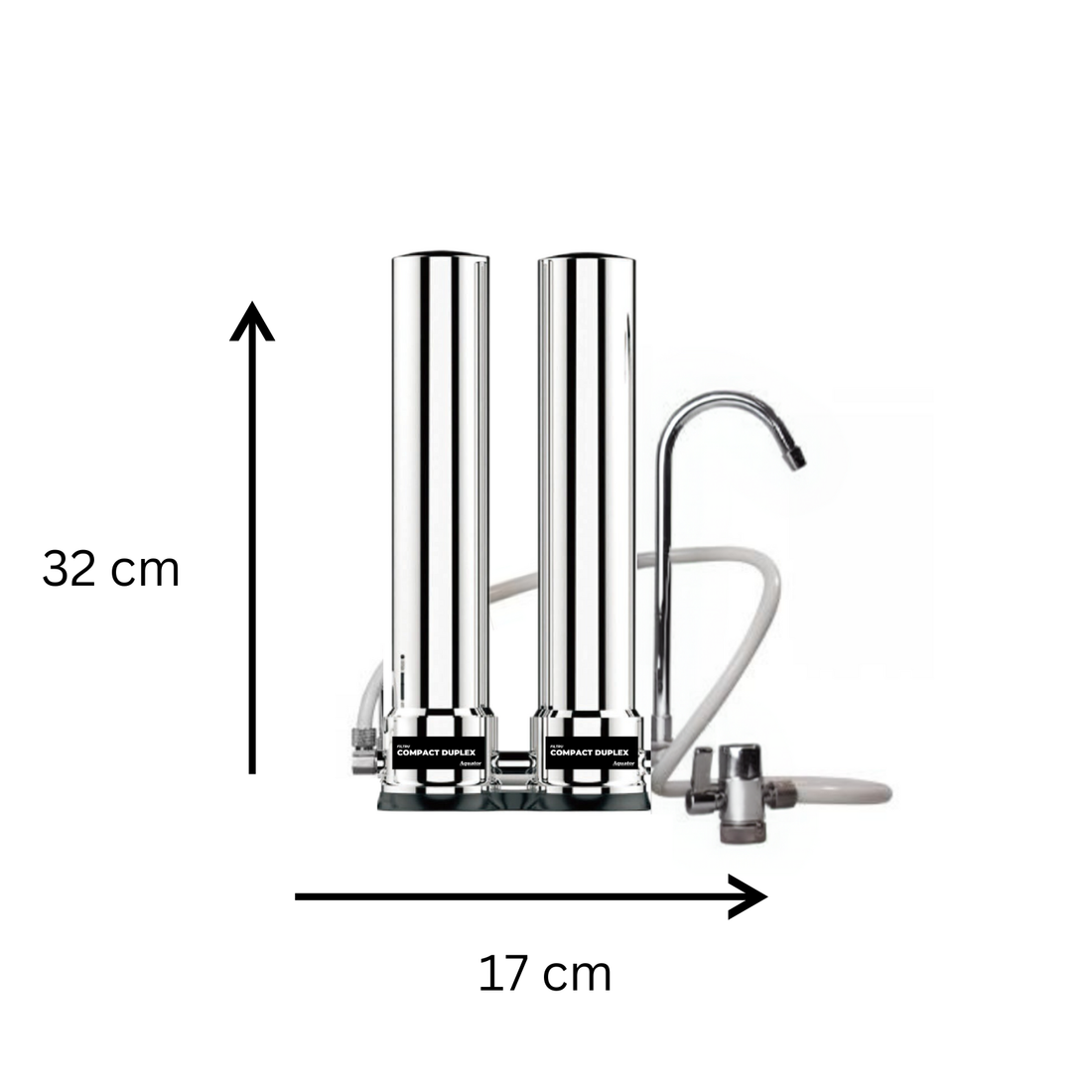 Filtru de apa, Aquator Compact Duplex, 4000 - 5000 L ( sistem complet )