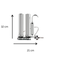 Filtru de apa, Aquator Compact Duplex Mineral, 4000 - 5000 L ( sistem complet ) - imagine 2