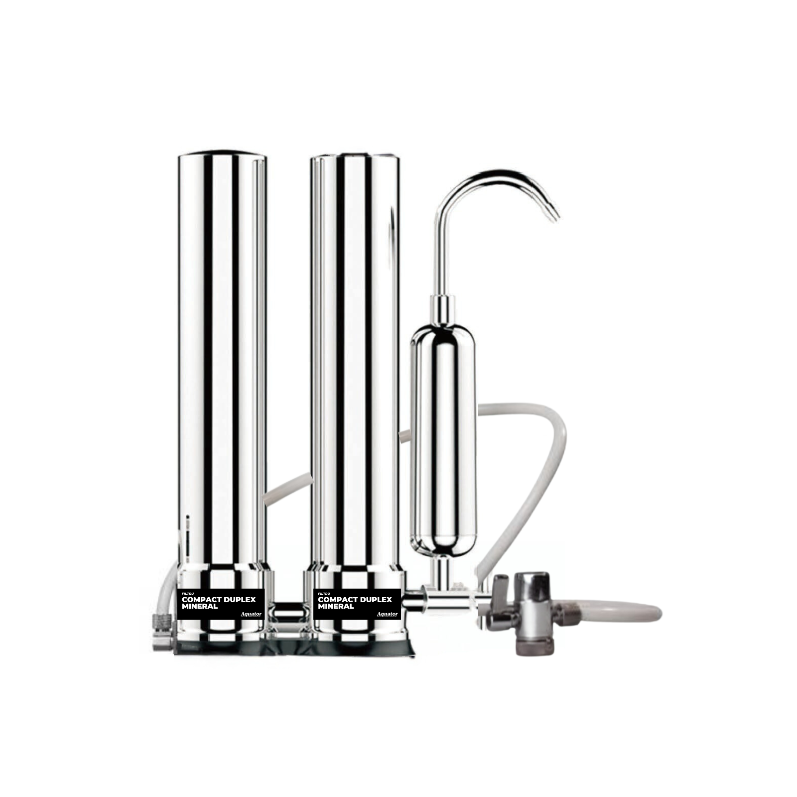 Filtru de apa, Aquator Compact Duplex Mineral, 4000 - 5000 L ( sistem complet )