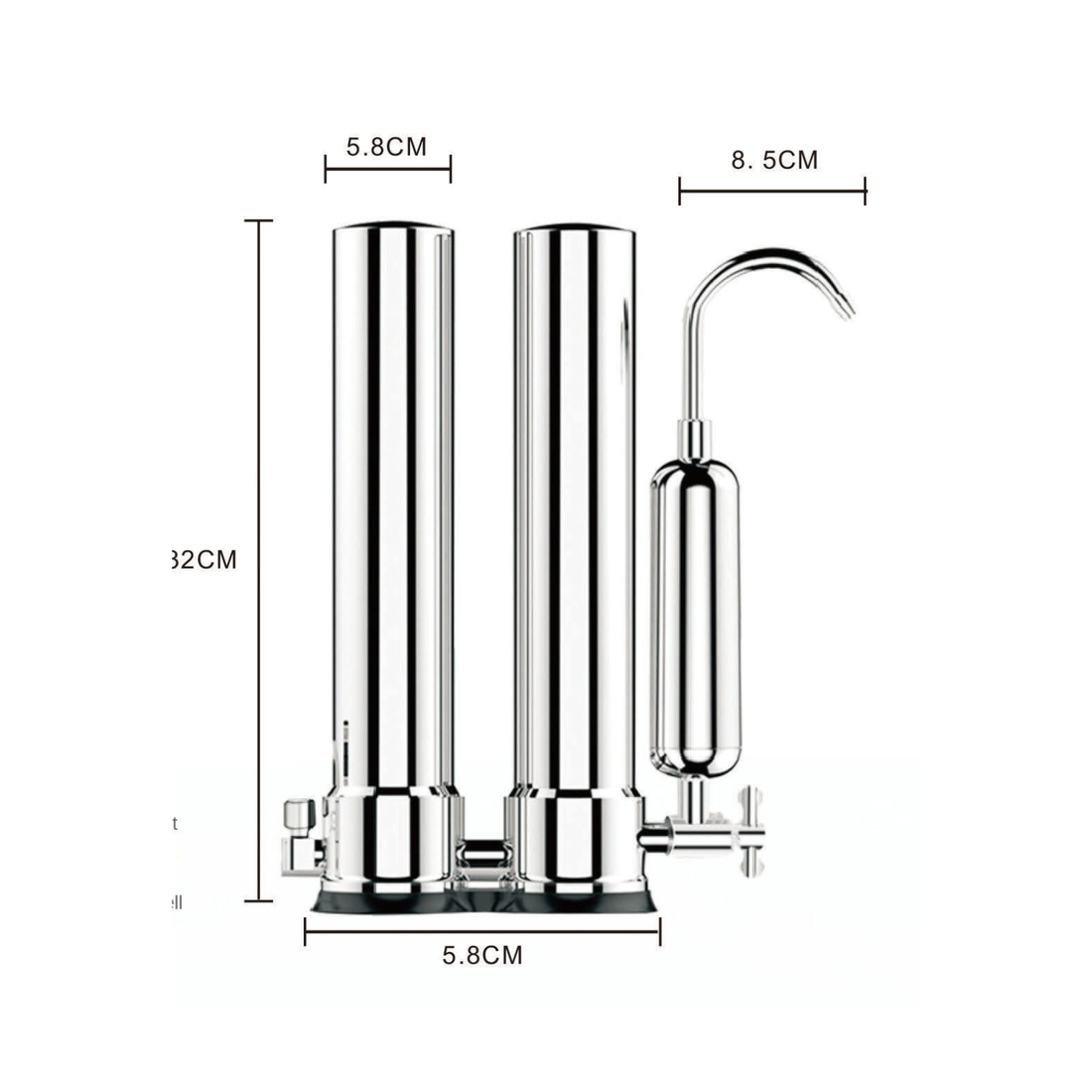 Set Filtru de apa, Aquator Compact Duplex Mineral + Rezerva Compact 50 mm, 4000 L