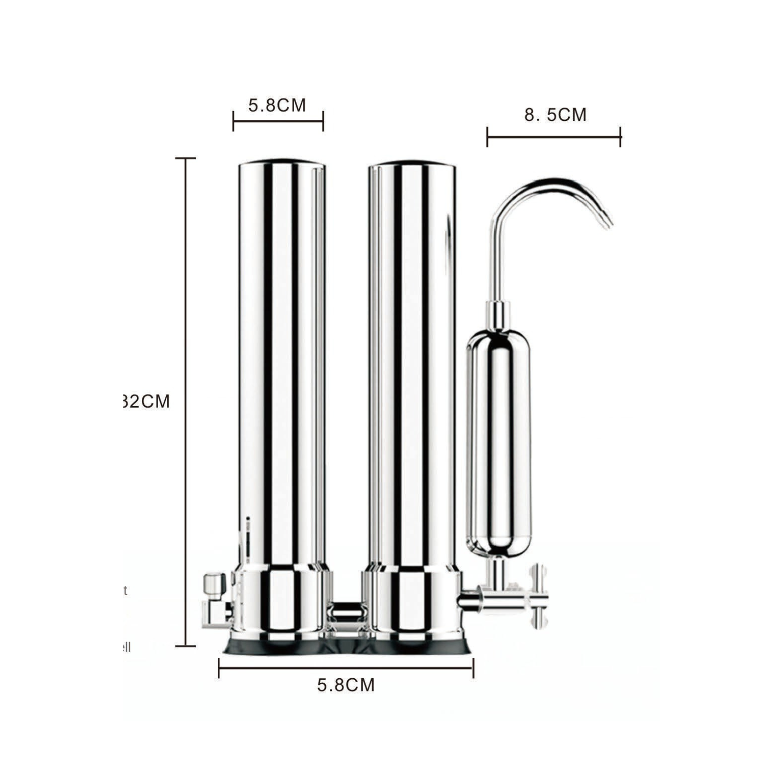 Set Filtru de apa, Aquator Compact Duplex Mineral + Rezerva Compact 50 mm, 4000 L - imagine 2