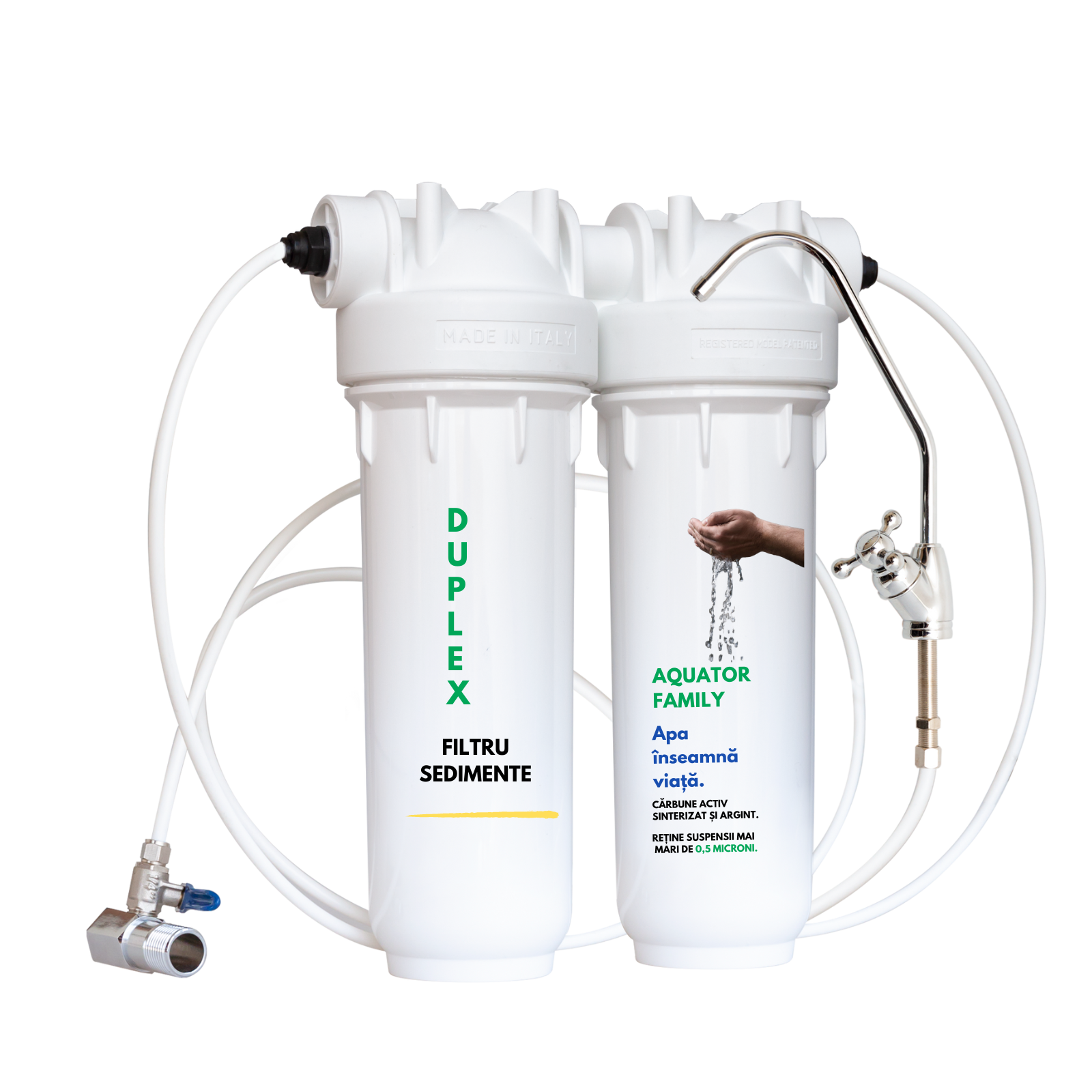 Filtru de apa, Aquator Family Duplex, 5000 - 8000 L ( sistem complet  )