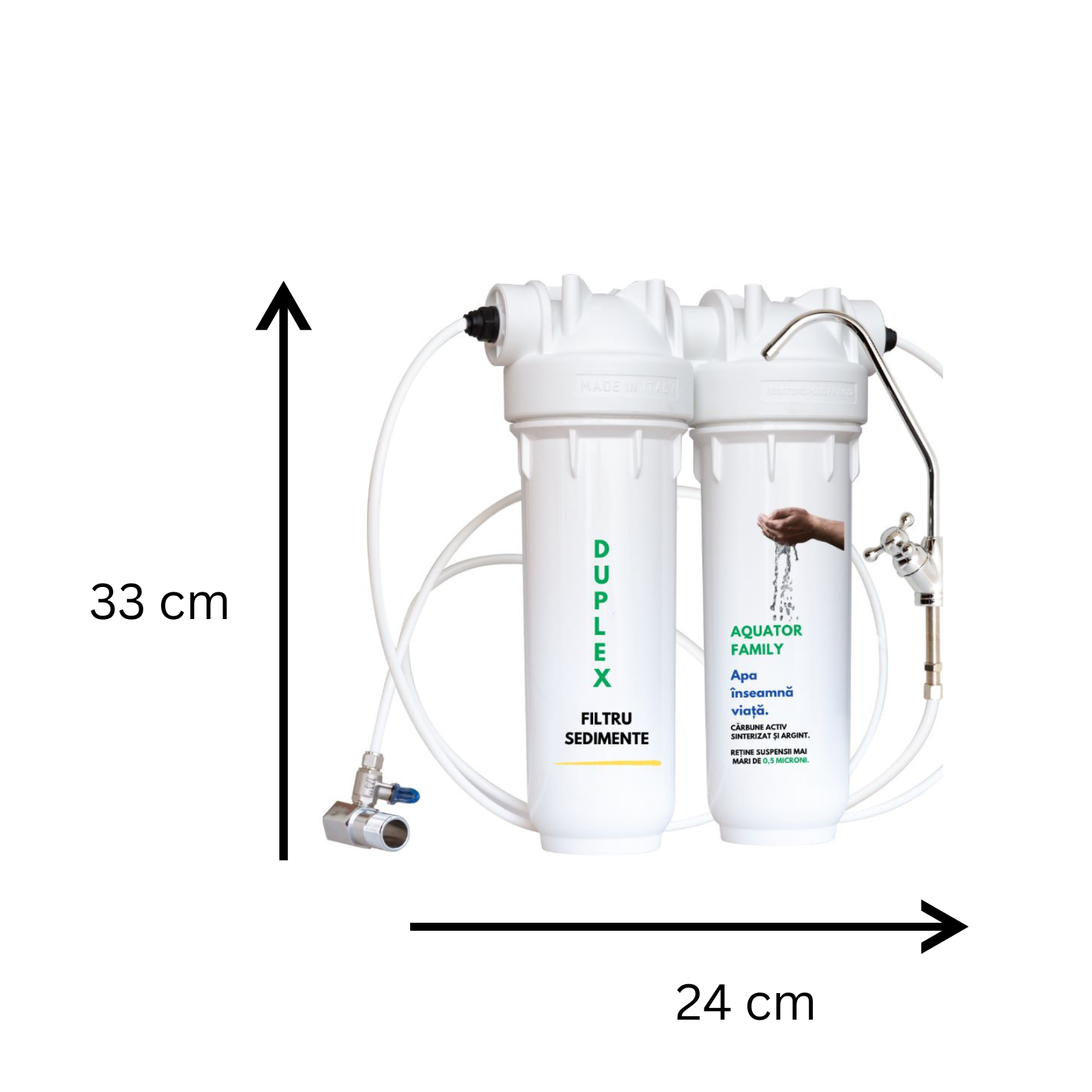 Filtru de apa, Aquator Family Duplex, 5000 - 8000 L ( sistem complet  ) - imagine 2