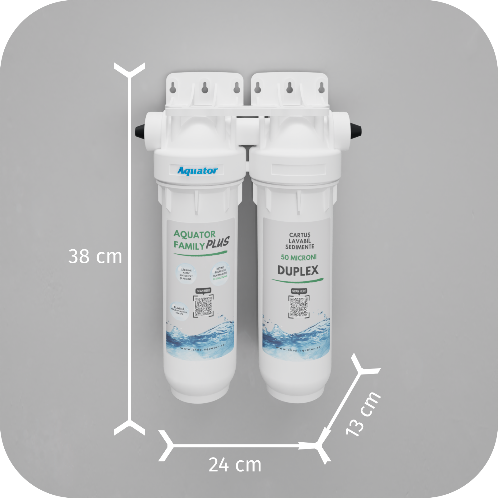 Filtru de apa, Aquator Family Duplex Plus, 5000 - 8000 L ( sistem complet  ) - imagine 3