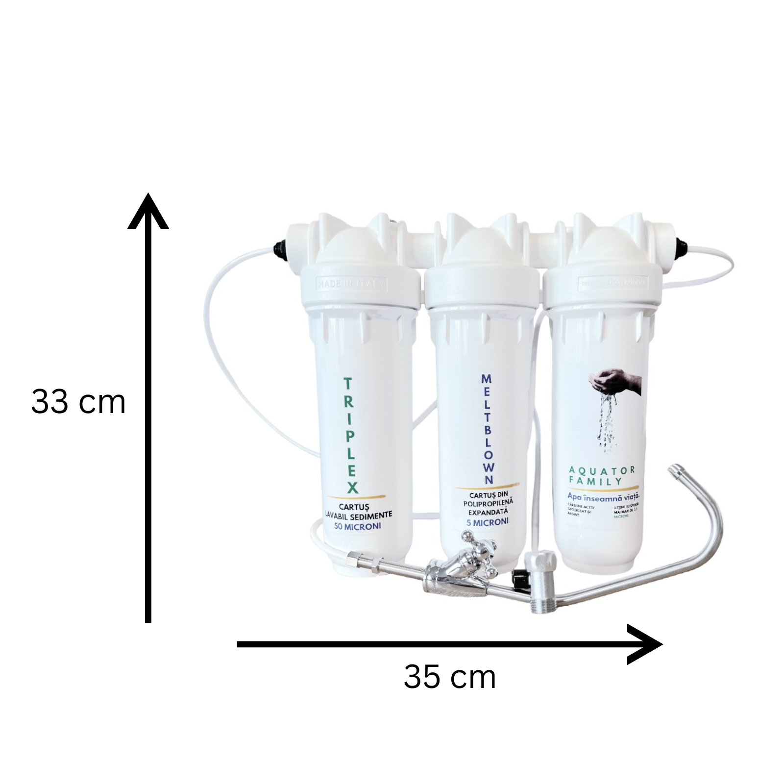 Filtru de apa, Aquator Family Triplex, 8000 - 10000 L ( sistem complet ) - imagine 2