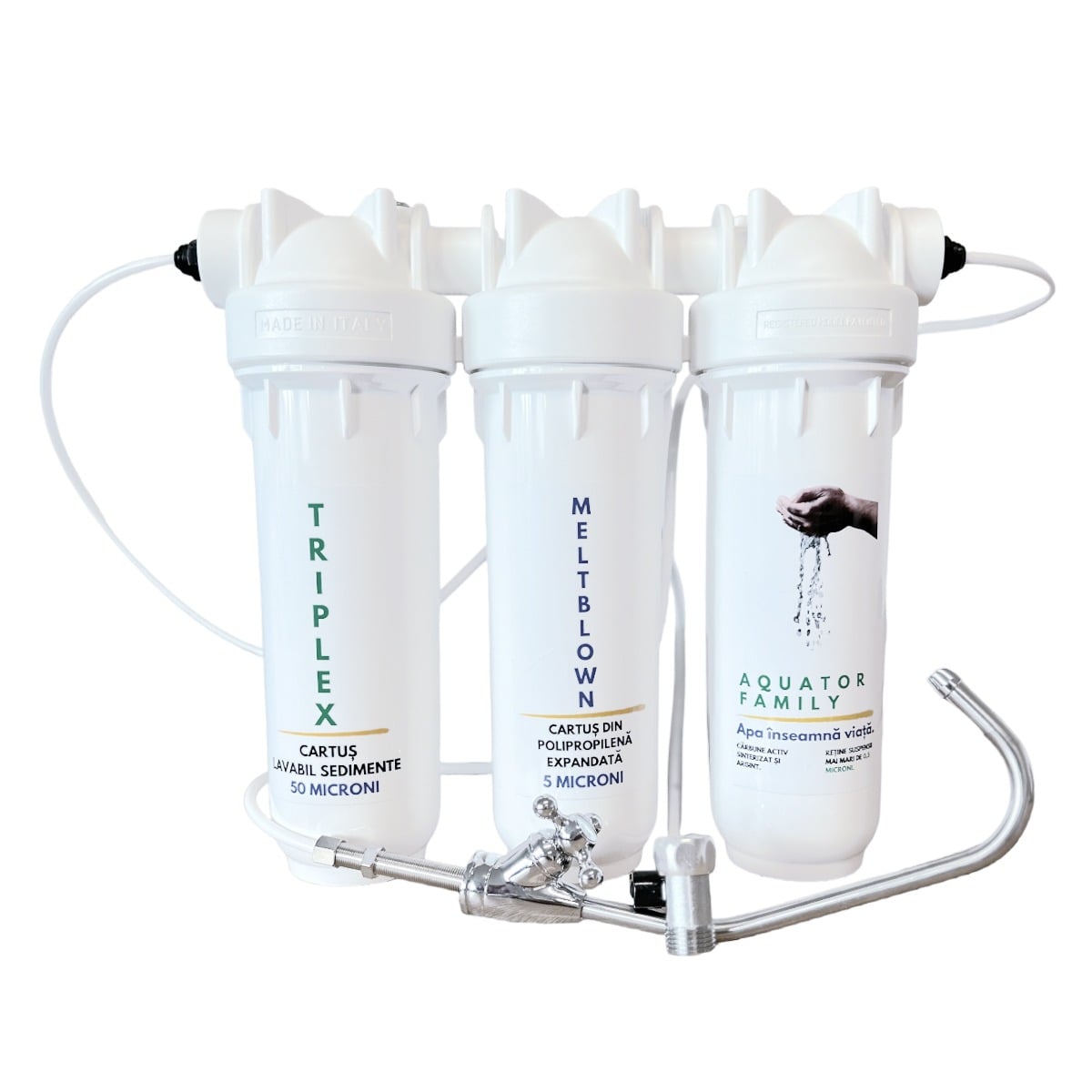 Filtru de apa, Aquator Family Triplex, 8000 - 10000 L ( sistem complet )