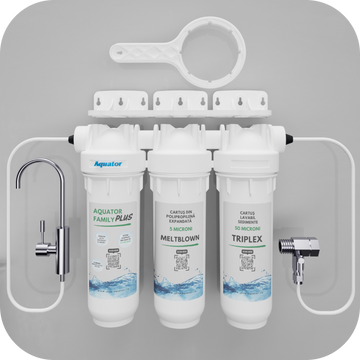 Filtru de apa, Aquator Family Triplex Plus, 8000 - 10000 L ( sistem complet )
