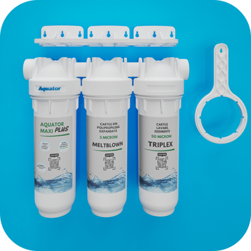 Filtru de apa, Aquator Maxi Triplex Plus, 8000 - 10000 L ( sistem complet )